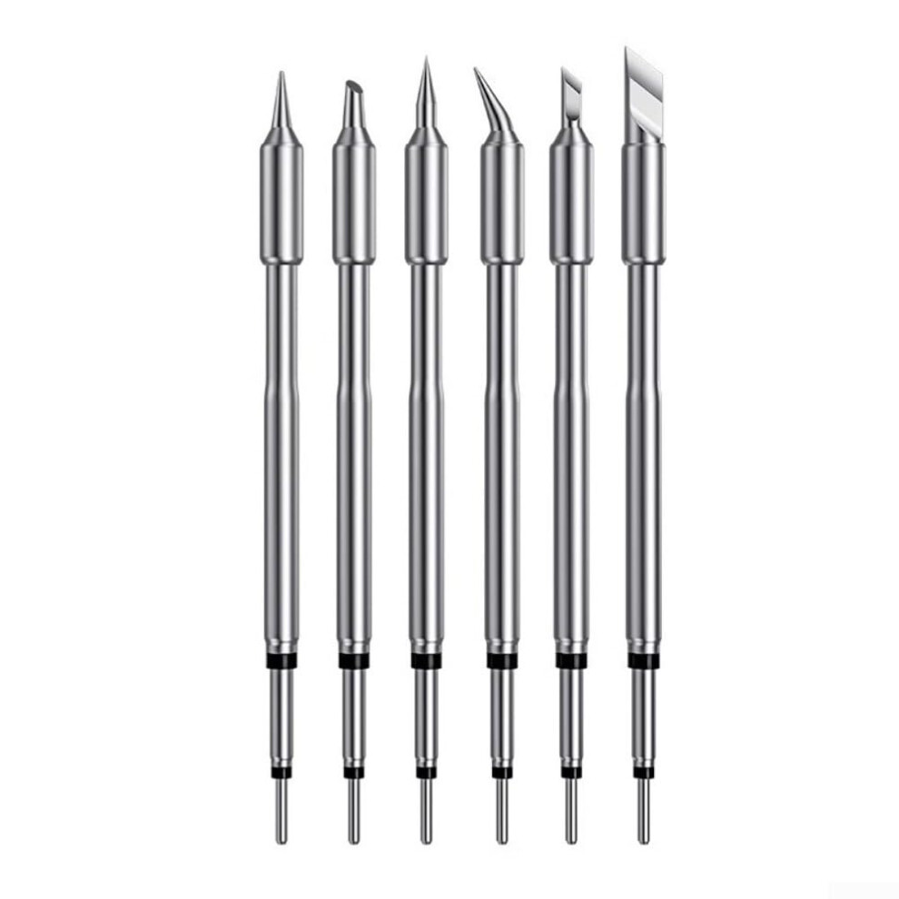 Soldering Iron Tips 6Piece Stainless Steel Set For Electronics 9187378905081