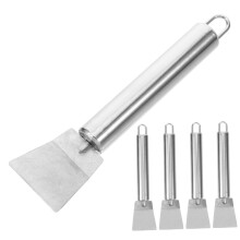 5pcs Stainless Steel Ice Scraper Set for Freezer and Fridge Ice Buildup Removal with Smooth Edge