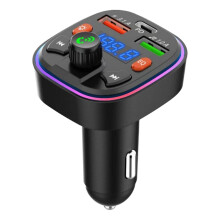 Adapter For Car Fast Charging Wireless Adapter Hands Calling FM Transmitter Radio Receiver