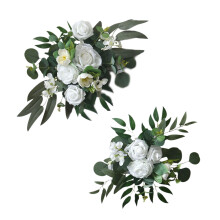 Artificial Flower Swag for Wedding Ceremony Sign-Milky White