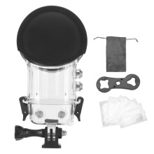 Good Sealing Underwater Housing For Insta360 X3, Hydrophobic Coating Keeps Your Camera Dry, Tempered Glass Ensures Sharp Images, Perfect For