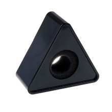 Cubo con logo e bandiera per microfono, materiale affidabile per un uso durevole, schiuma ad alta elasticità che assicura che il microfono rimanga