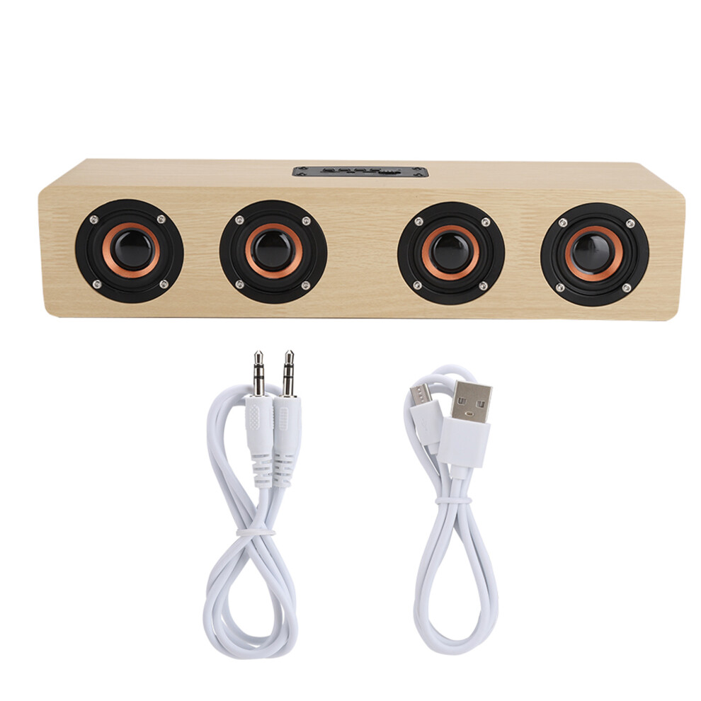 Exquisite Retro Bluetooth Speaker, Portable Multimedia Music Speakers With Advanced Bass Enhancement For Vintage Wooden Decor, Featuring Subwoofer And 9176269202705