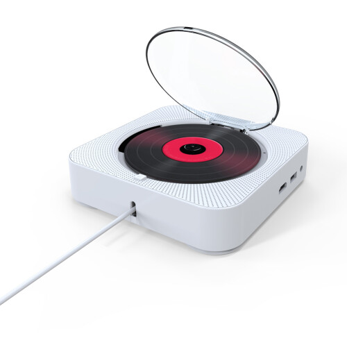 Συσκευή αναπαραγωγής μουσικής Bluetooth με αναπαραγωγή CD και ενσωματωμένο ήχο HiFi, 2