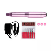 Kit de taladro eléctrico para uñas con velocidad ajustable, lima de uñas eléctrica portátil, kit completo de taladro para uñas para pulir,