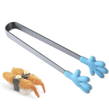 1 PCS Creative Small palm silicone clip Anti-skating clip Stainless steel mini food clip Food clip Silicone sugar cube clip