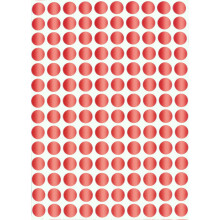 Royal Green Small Labels Round (10 mm) 0.375 inch, Metallic Red - 2100 Pack