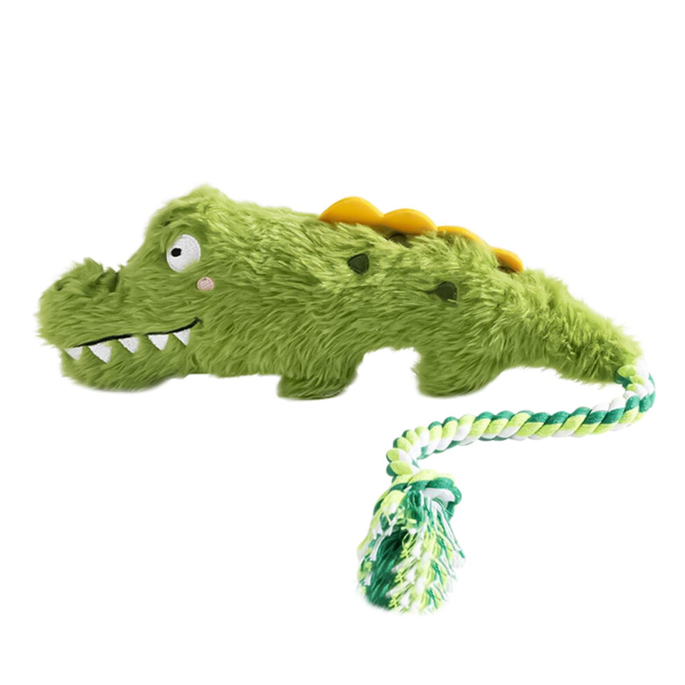 Dog Toy Realistic Chewers Crocodile Dogg Stuffed Squeaky Plush Teething Toy For Training Indoor Outdoor Play