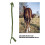 Braided Horse Tail Wrap Polyester Protective Mosquito Repellent Green 5