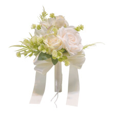Wedding Bouquets Artificial Flower Bridal Bouquets-Milky White