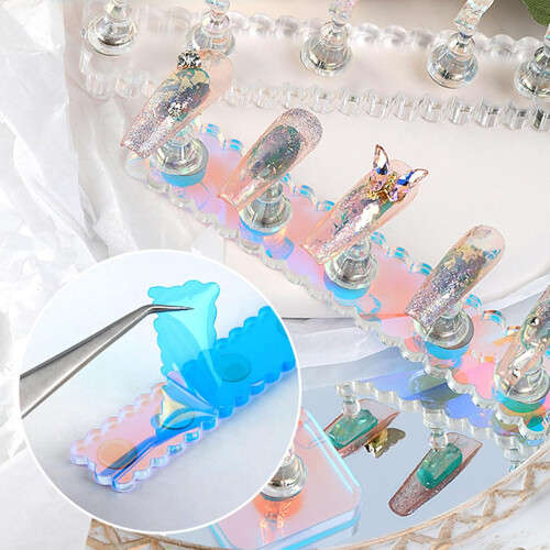 Nail Practice Stand with Stable Pointed Base for Precision Nail Art and Professional Display 2