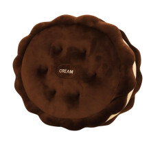Chocolate Cookie Plush Pillow 42 Cm Cookie Shaped Cushion With PP Cotton Filling, Plush Throw For Sofa And Birthday Gift
