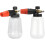 Handheld Foam Spray Bottle Plastic White Car Wash Compatible Multi Purpose Cleaning 3