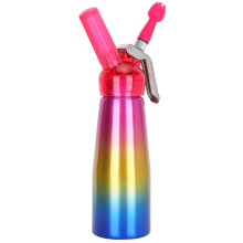 Aluminium-Creme-Schaumspender 500ml mit 3 Düsen für Kuchen & Desserts