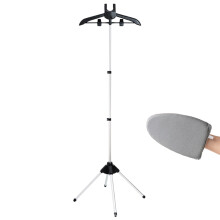 Foldable Garment Steamer Stand with Ironing Glove for Clothes, Suits, Dresses, and Shirts