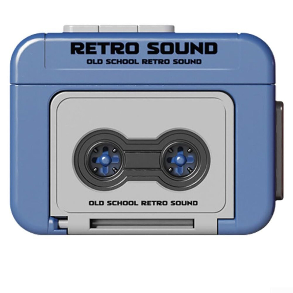 Portable Miniature Cassettes Player 2 Pack Vintage Music Recorder For Collectors And Hobbyists Blue 9094768898000