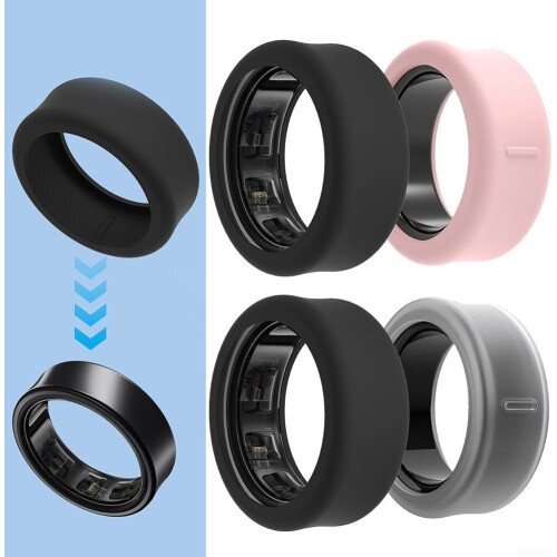 Silicone Ring Protector for Galaxy Ring S Black ScratchResistant NonSlip Slim Fit Cover 2