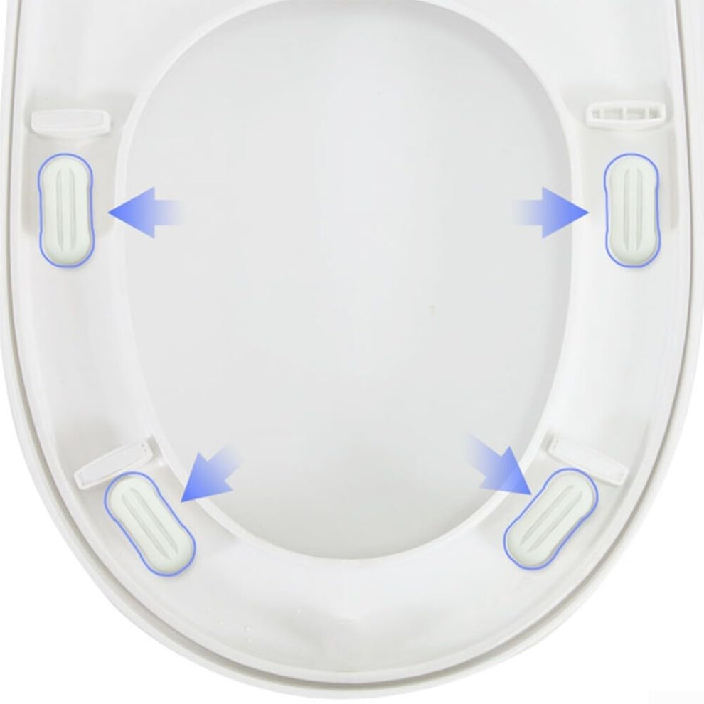 Toilet Seat Buffers 4Pack Replacement Hardware Universal Fit For Standard Bathroom Seats 9187378907757