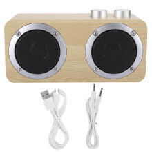 Retro-stijl speaker met draadloze Bluetooth-gameschijfhouder, verticale standaard, organizer, subwoofer, draaiknop voor toonregeling, inclusief