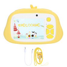 Speelgoedcamera voor kinderen in de vorm van een eend, HD-foto's en gezichtsherkenning, compacte digitale camera met heldere kleuren voor kinderen,
