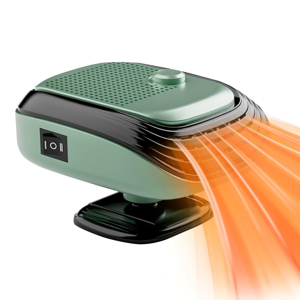 24V Car Heater And Cooler With Instant Heating, Windshield Defroster For Winter Driving, Green 9094768898772
