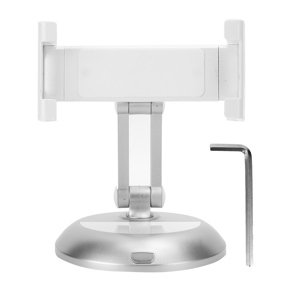 Retail Kiosk Stand, 360 Rotating Commercial Tablet Holder, Anodized Aluminum Alloy Adjustable Desk Mount For 6"-13" Screens, Swivel Tablet Stand 9176269879808