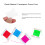 400Pcs Cross Stitch Winding Board + Needles, Plastic Thread Winder Plate 8
