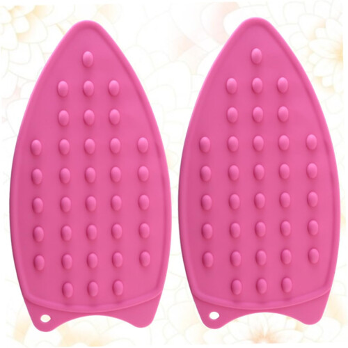 Ironing Pad 2Pack Thick HeatResistant NonStick Silicone Insulation Pad for Dining Table Pink 1