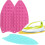 Ironing Pad 2Pack Thick HeatResistant NonStick Silicone Insulation Pad for Dining Table Pink 3