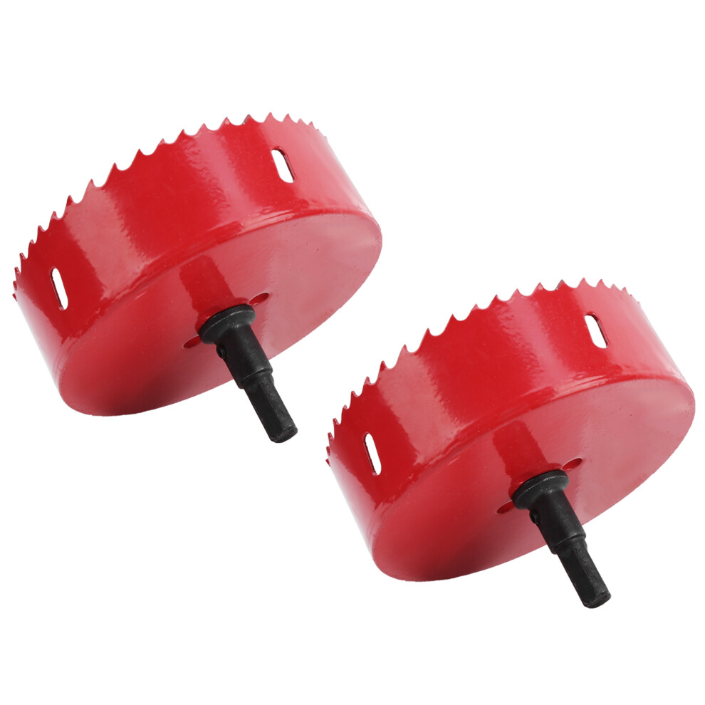 2 Sets Bi-Metal Hole Saw Cutter Kit For Wood, Aluminum & Iron 80-115Mm 9461379531723