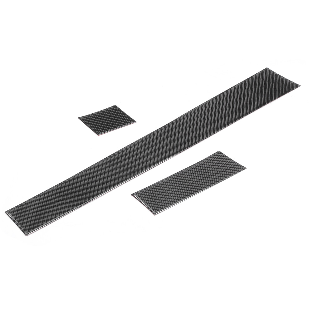 3Pcs Carbon Fiber Dashboard Panel Trim Fit For Bmw 5 Series E60 E61 2004-2010 6911379532440