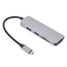 USB Hub For Laptop High-Speed Transmission Multi-Port USB Hub With 5Gbps Data Transfer Speed Compatible With All Devices Aluminum Alloy Design Portabl