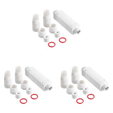 3X Ripetitore POE Impermeabile Extender IP66 10/100Mbps 500m Estensione 48V Esterno per Telecamera  POE
