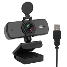 Webcam für Videokonferenzen, HD-Webcam mit Mikrofon, 1080p-Auflösung, Plug-and-Play-Funktionalität, Weitwinkelobjektiv und Rauschunterdrückung.