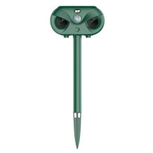 Solar Powered Ultrasonic Animal Repeller with Infrared Sensor Waterproof for Outdoor Garden Yard Dog Deterrent