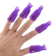 Kit de manucure professionnel, 10 pinces à dissolvant avec fonction antidérapante, pour une utilisation en salon ou à domicile, kit de dépose