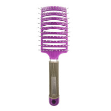 Curved Bristles Vent Blow Dryer Hair Brush, Quality Material for Fast Drying Results with Silicone Paddle Detangling Mat, Anti Static Styling for All