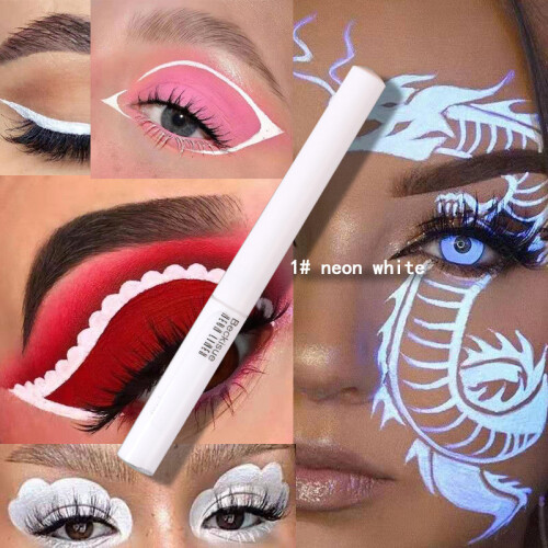 Λάμψη κάτω από υπεριώδες φως με eyeliner που ενεργοποιείται με νερό, ανθεκτικό στις 1
