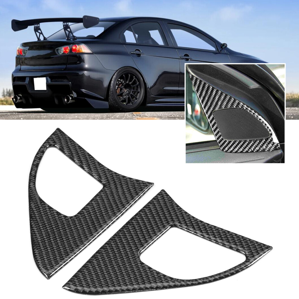 Mitsubishi Lancer Gts 2Pcs Carbon Fiber Inner Door Horn Cover Trim 8701382561012