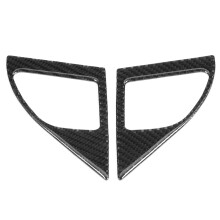 2Pcs Carbon Fiber Inner Door Speaker Trim Fit for Lancer 2008-2016
