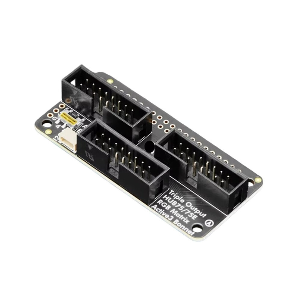 6358 Triple Led Matrix Bonnet For Raspberry Pi - For Hub75 For Adafruit 6031843082186