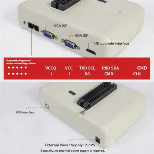 EMMC-Nand FLASH Extremely Fast Universal Programmer RT809H Programmer for LCD Computer Car MCU Mobile Phone Font Burner 2