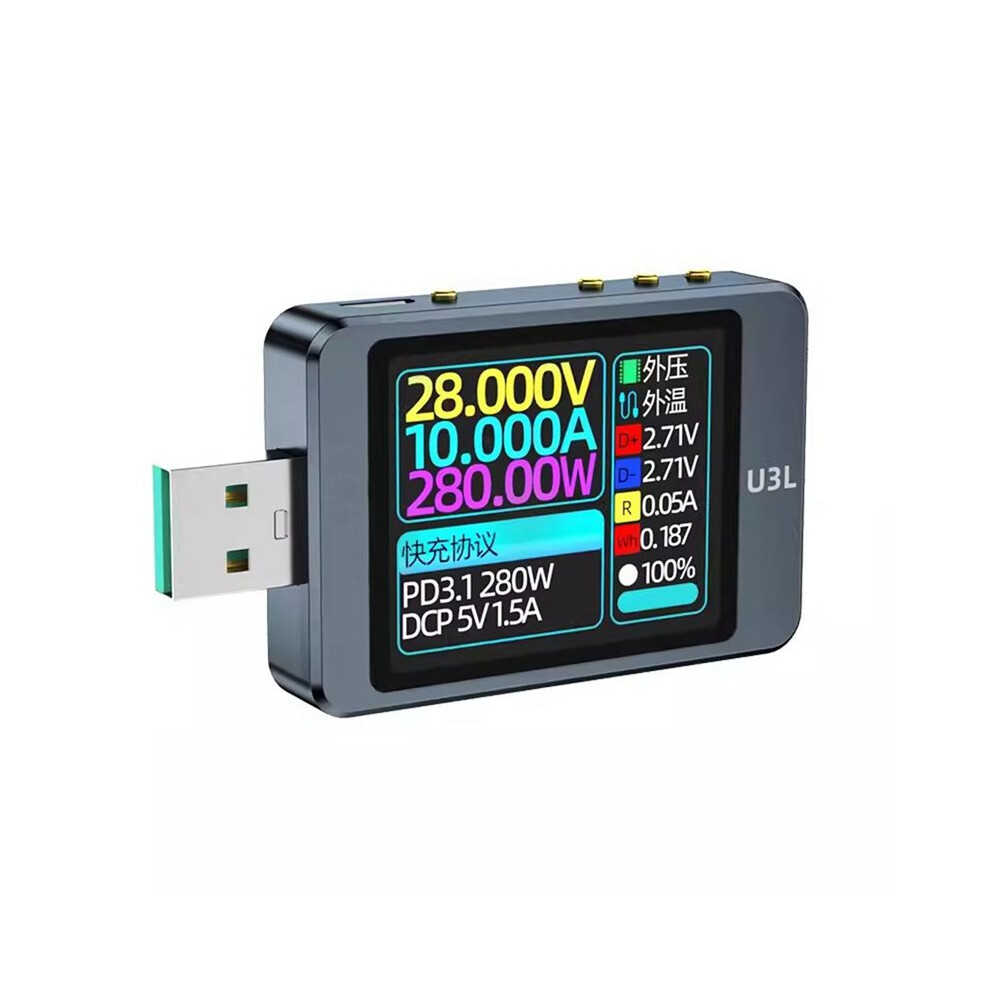 U3l Usb Tester Voltmeter Ammeter With Pps Ripple Spectrum Measurement Pd3.1 Fast Charging Protocol 6031478605026