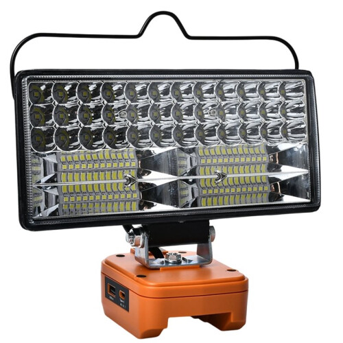 Led Light for  20V 4-Pin Battery 8 Inch USB Spotlight Outdoor Work Fish Work Light Handheld Emergency Tool Lamp