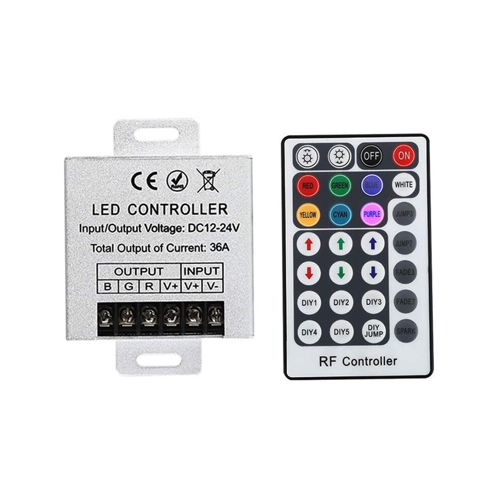 28 Keys Led Rgb Remote Controler For Rgb Smd 3528 5050 Led Strip Led Lights Controller Input Dc12v 36A 6031269465136