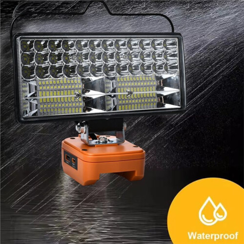 Led Light for  20V 4-Pin Battery 8 Inch USB Spotlight Outdoor Work Fish Work Light Handheld Emergency Tool Lamp 2