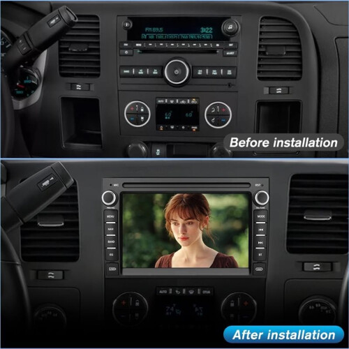 For  Silverado  Sierra Yukon 2007-2013 Android 13 CarPlay Touch Central Control Screen  Unit with Camera 1