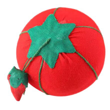 Tomato Shaped Needle Pin Cushion Pillow For Sewing Handcraft Red Pin Cushion For Craft Projects
