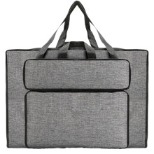 Art Portfolio Bag 14x20 Inch Large Capacity Portfolio Case With Handles Waterproof Grey