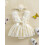(3-6 Months, Beige) Letní oblečení pro s mašlí 4